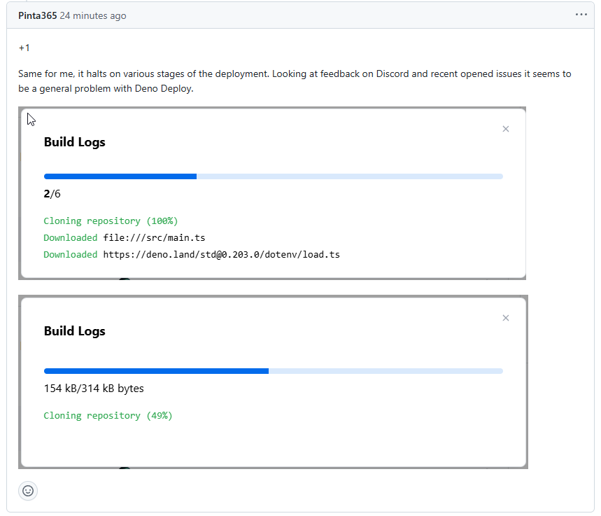 なんかコメント来てた